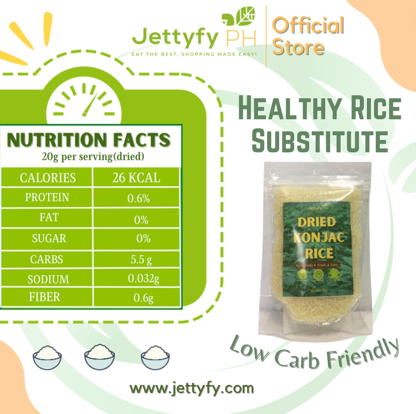 Dried Konjac Rice |80GRAMS & 100G AVAILABLE|