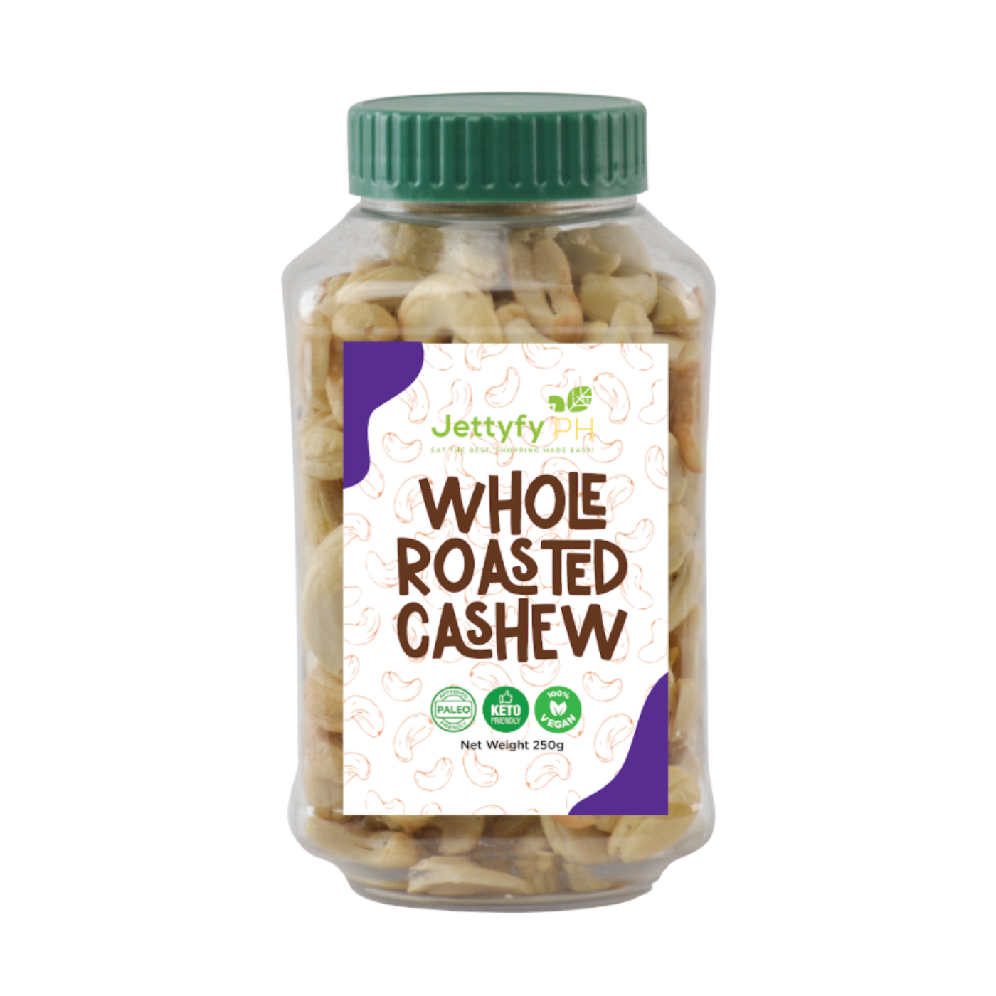 Whole Roasted Cashew in Jar