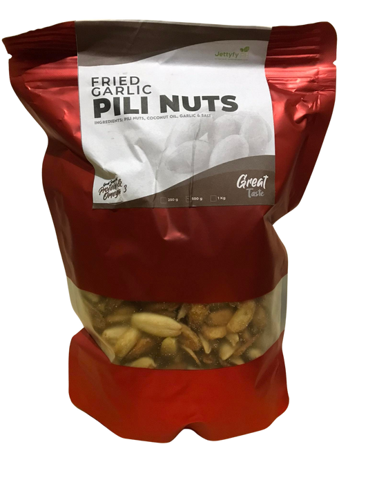 Fried Garlic Pili Nuts