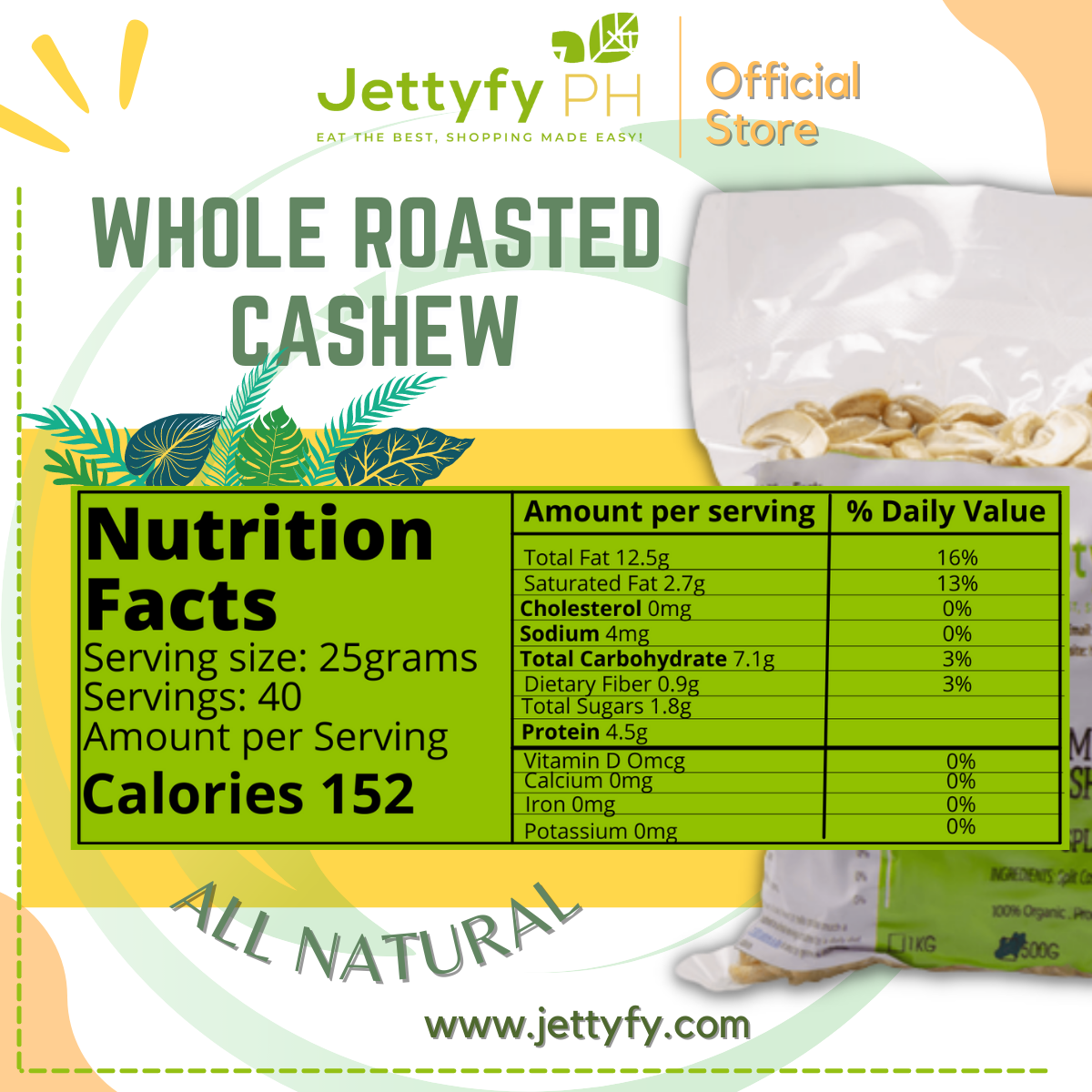 Premium Whole Roasted Cashew